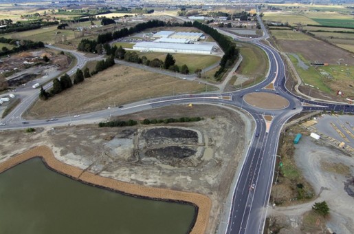chc motorway drone shot